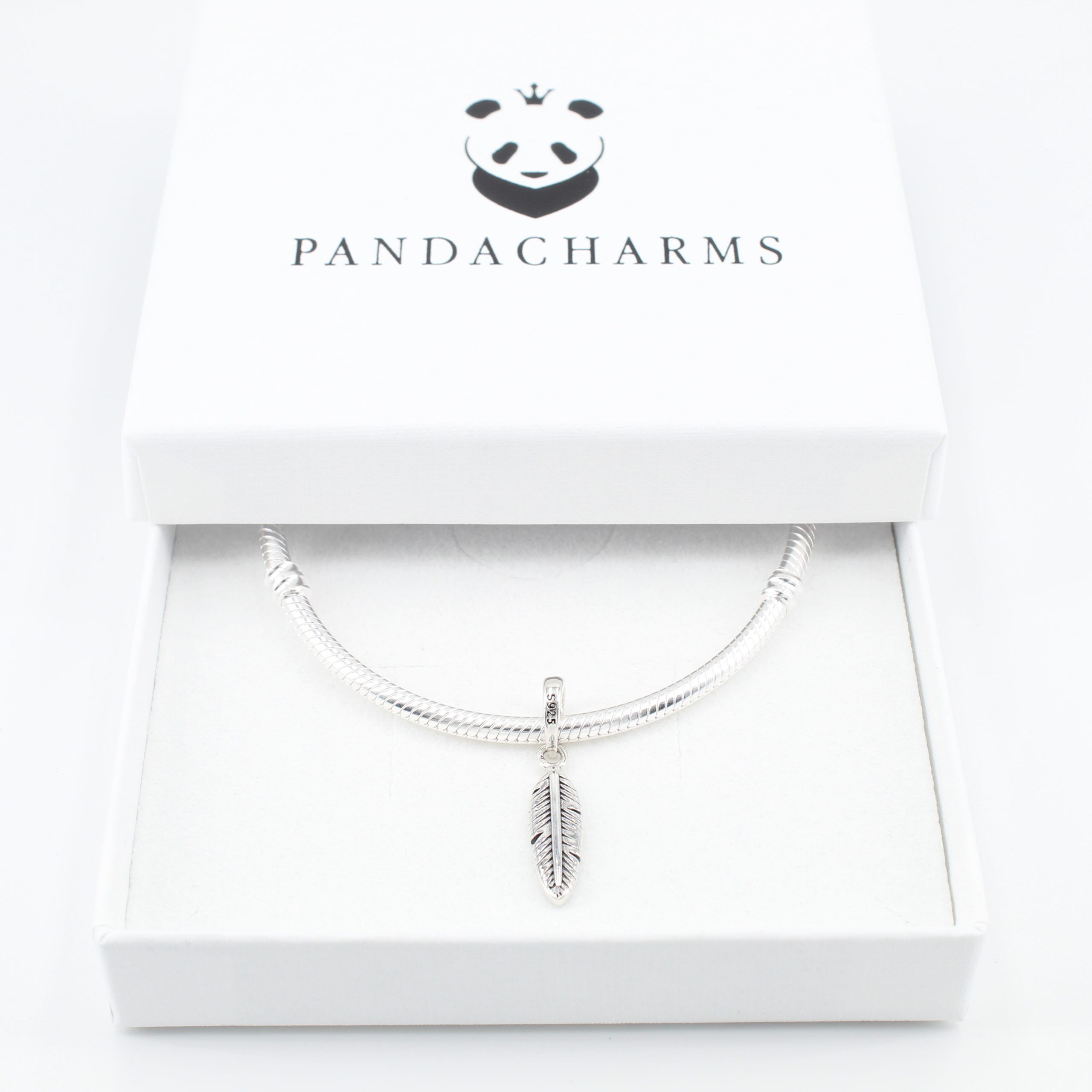 Feder Charm Anhänger 3 Feder Charm Anhänger